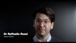 Dr Raffaello Rossi. Lecturer in marketing.